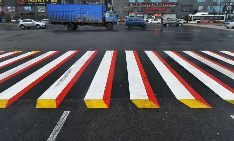 Чангша (Китай) необычные пешеходные переходы