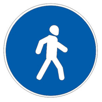 Дорожный знак 4.5.1 Пешеходная дорожка